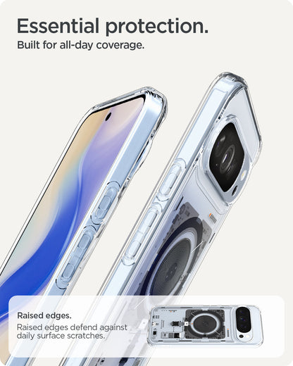 ACS09727 - Pixel 10 Pro XL Case Ultra Hybrid Neo One (MagFit) showing the raised edges that defend against daily surface scratches. Essential protection. Built for all day coverage.