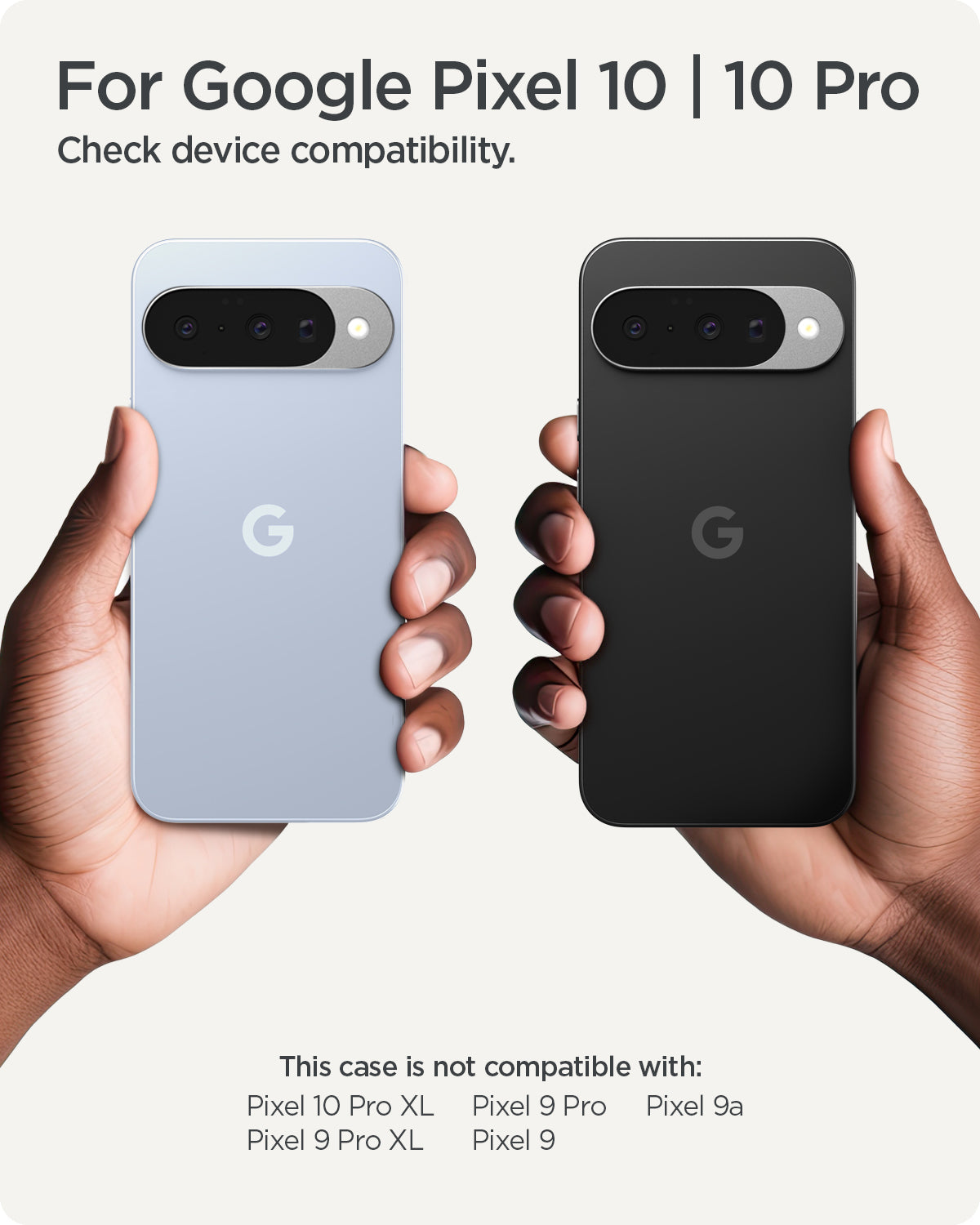ACS09704 - Pixel 10 / Pixel 10 Pro Case Ultra Hybrid Neo One (MagFit) showing the compatibility. Only compatible with Pixel 10 / 10 Pro