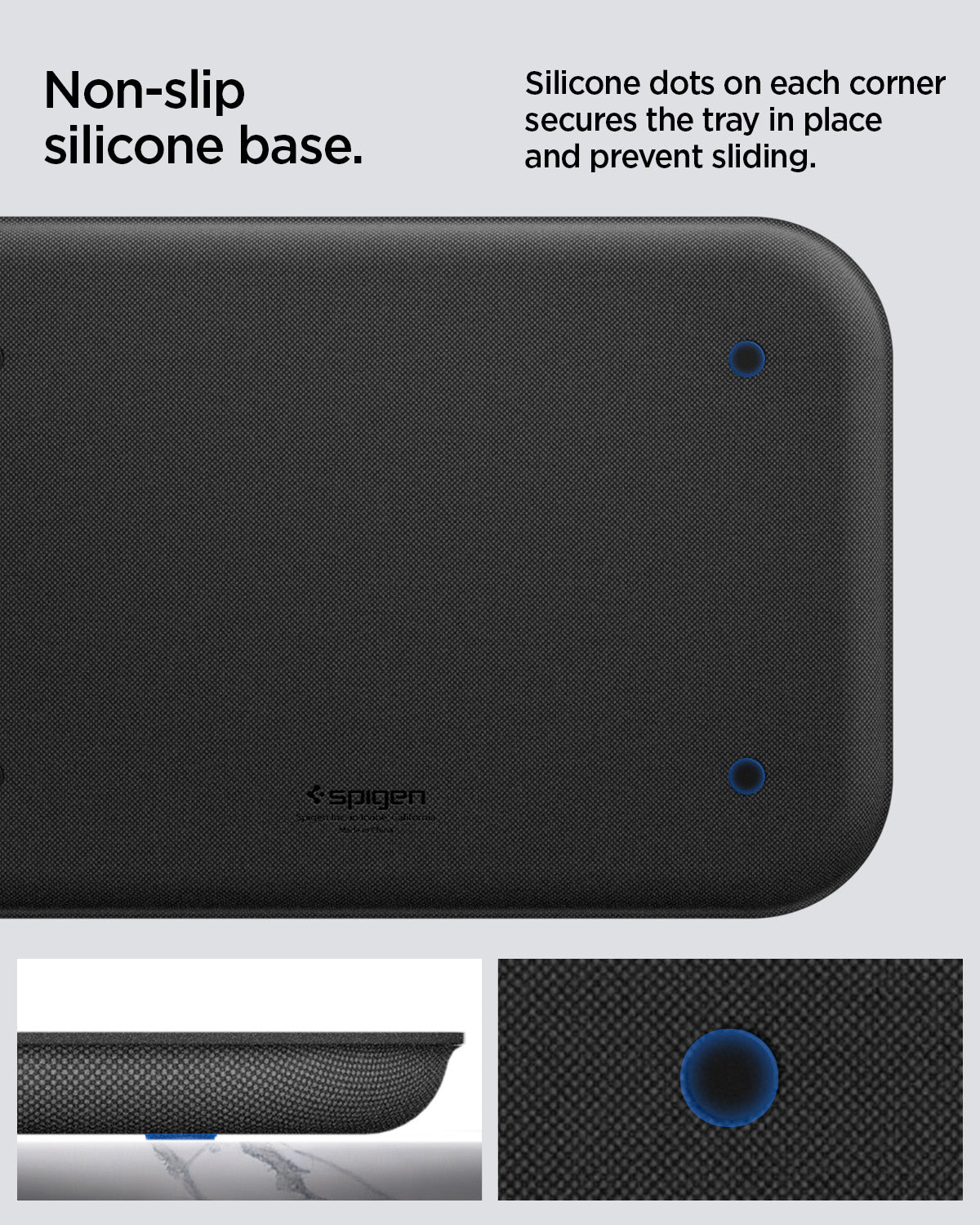 AHP10135 - Catchall Tray | LD402 showing non slip silicone base