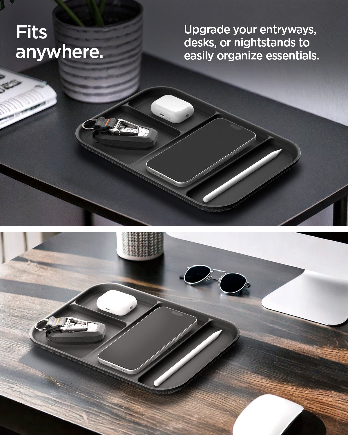 AHP10136 - Sectional Catchall Tray | LD403 fits anywhrere. upgrade your entryways, desks, or nightstands to easily organize essentials