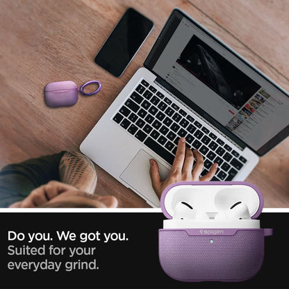 ASD00574 - AirPods Pro Case Urban Fit in Purple showing how it is suited for your everyday grind