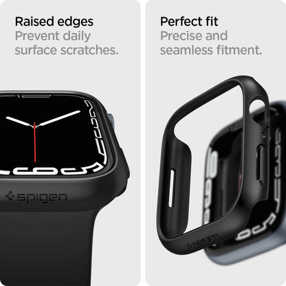 ACS04174 - Apple Watch Series (45mm) Case Thin Fit in black raised edges prevent daily surface scratches. Perfect fit precise and seamless fitment.