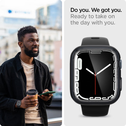 ACS04612 - Apple Watch Series (45mm) Case Ultra Hybrid in space crystal ready to take on the day with you. Do you. We got you.