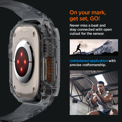 ACS06028 - Apple Watch Series (Apple Watch (49mm)) in space crystal never miss a beat and stay connected with open cutout for the sensor. Write down On your mark, get set GO! Unhindered application with precise craftsmanship.