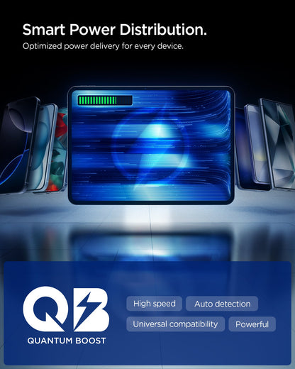 ACP10515 - Car Charger | EV603BT in Black showing smart power distribution.