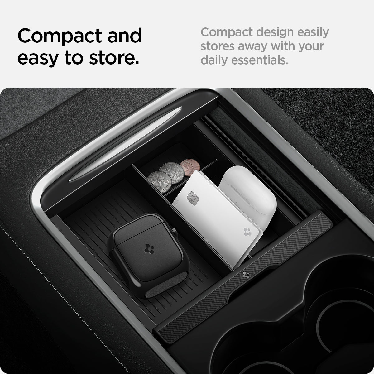ACP05755 - CC90 Car Screen Cleaner in black showing compact and easy to store. compact design easily stores away with your daily essentials
