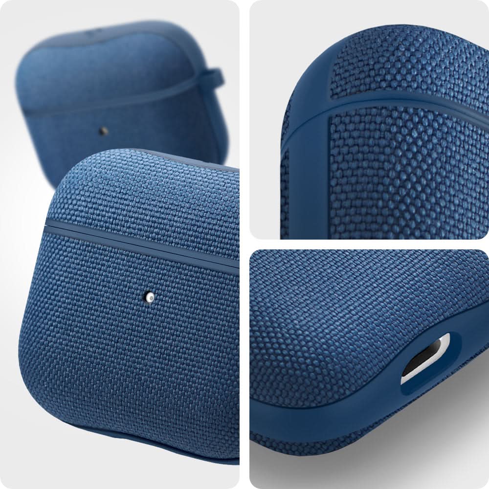 ASD02128 - Apple AirPods 3 Case Urban Fit in navy blue showing the different angles