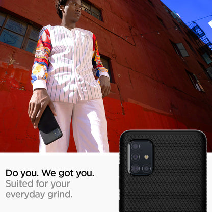 ACS00601 - Galaxy A51 Case Liquid Air in Matte Black Do you. We got you. Suited for your everyday grind.