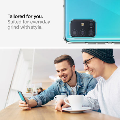 ACS00564 - Galaxy A51 Case Liquid Crystal in Crystal Clear tailored for you suited for everyday grind with style.