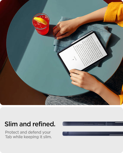 ACS10215 - Galaxy Tab S11 Nano Pop in Blueberry Navy showing slim and refined. protect and defend your tab while keeping it slim