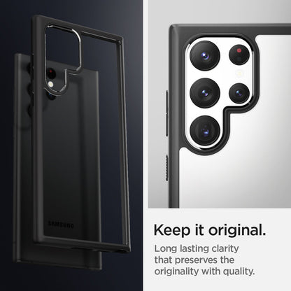 ACS03919 - Galaxy S22 Ultra 5G Case Ultra Hybrid in matte black keep it original. Long lasting clarity that preserves the originality with quality.
