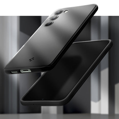 ACS05707 - Galaxy S23 Case Thin Fit in black showing the back, partial front, sides and bottom