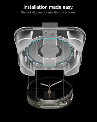 AGL09876 - SWi-dd GLAS.tR EZ Fit showing installation made easy. guided alignment simplifies the process.