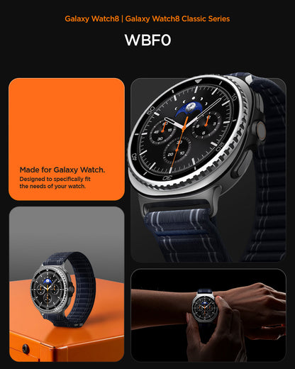 AMP10155 - SWi-9 Series WBF0 in navy showing WBF0 made for galaxy watch. designed to specifically fit the needs of your watch