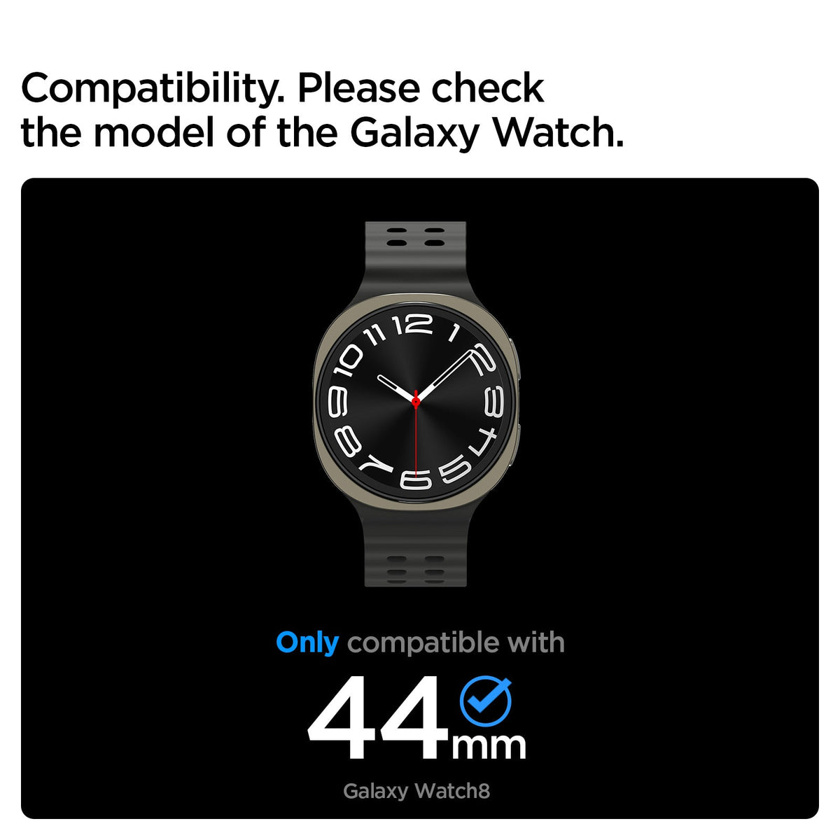 ACS10011 - SWi-9 Bezel Tune Pro in sliver compatibility. please check the model of the galaxy watch. only compatible with galaxy watch 8 44mm