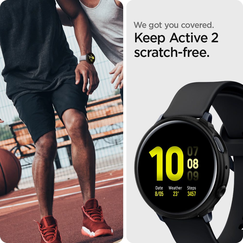 ACS00218 - Galaxy Watch Active 2 (40mm) Case Liquid Air in black we got you covered. keep active 2 scratch free.