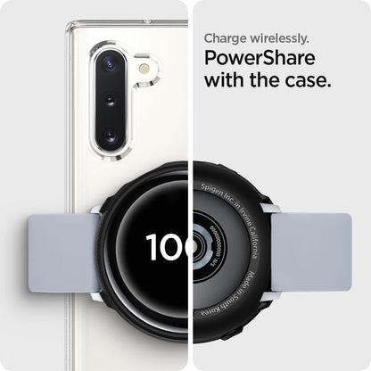ACS00218 - Galaxy Watch Active 2 (40mm) Case Liquid Air in black charge wirelessly. power share with the case.