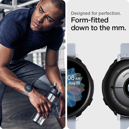 ACS00217 - Galaxy Watch Active 2 (44mm) Case Liquid Air in black designed for perfection. form fitted down to the mm.