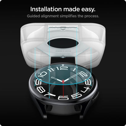 AGL07067 - Galaxy Watch 6 Classic (43mm) Screen Protector EZ FIT GLAS.tR Installation made easy. guided alignment simplifies the process.