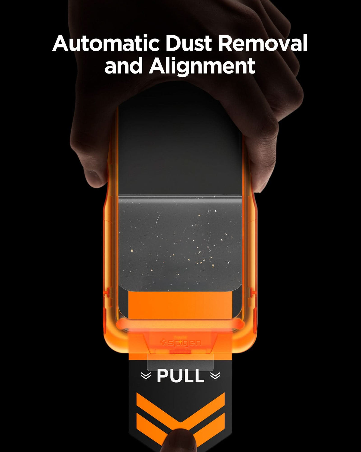 AGL11323- iPhone 17 Series - Glas.tR AlignMaster S showing automatic dust removal and alignment