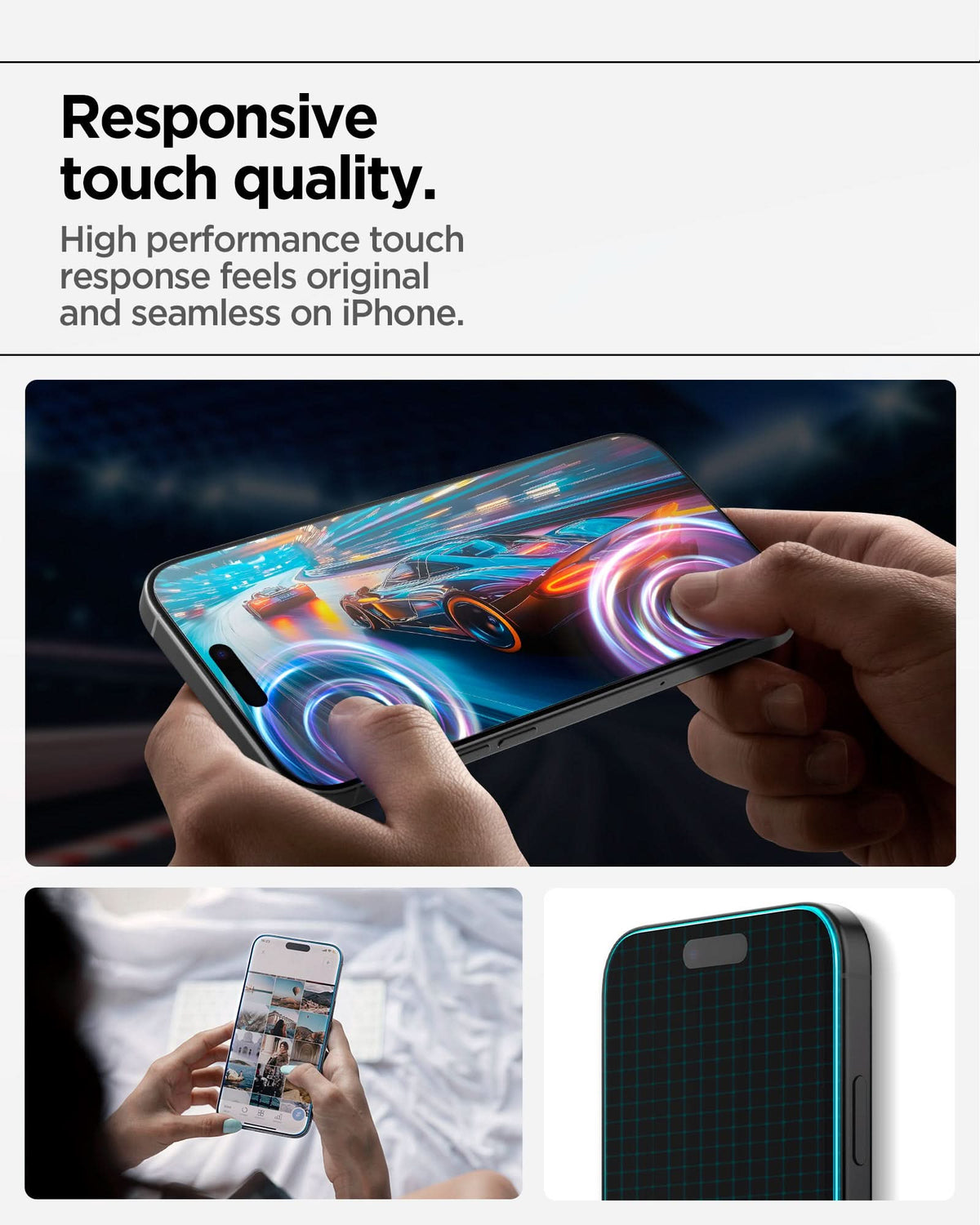 AGL09859- iPhone 17 Air - Glas.tR AlignMaster S showing responsive touch quality. high performance touch response feels original and seamless on iPhone