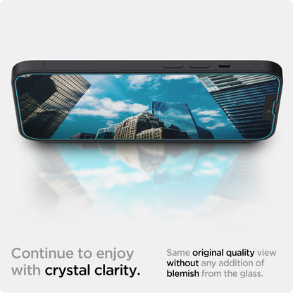 AGL03386 - iPhone 13 / 13 Pro Screen Protector EZ FIT GLAS.tR (Sensor Protection) showing the same original quality view without any addition of blemish from the glass. Continue to enjoy with crystal clarity