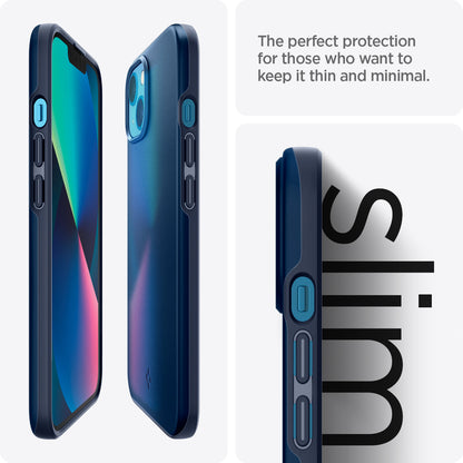 ACS03512 - iPhone 13 Case Thin Fit in navy blue showing the perfect protection for those who want to keep it thin and minimal