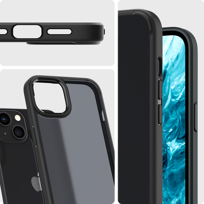ACS03625 - iPhone 13 Mini Case Ultra Hybrid Matte in frost black showing the different angles