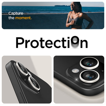 AGL05604 - iPhone 15 / 15 Plus Optik Pro Lens Protector in starlight capture the moment. protection.