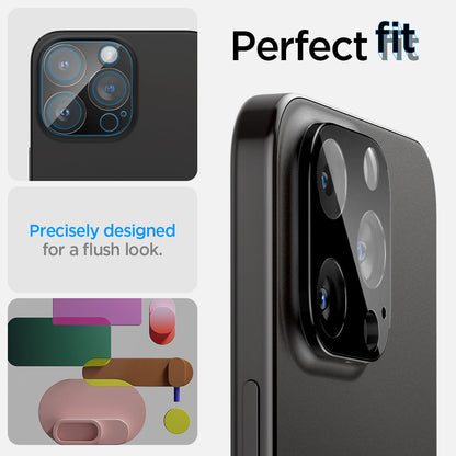 AGL06913 - iPhone 16 Pro / 16 Pro Max Optik Lens Protector in black perfect fit. precisely designed for a flush look.