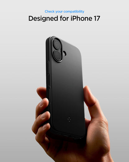 ACS09969 - iPhone 17 Thin Fit (MagFit) in Black showing check your compatibility.