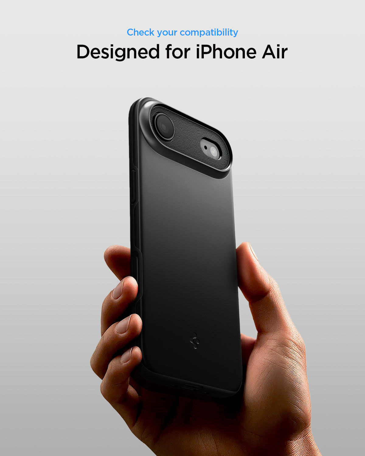 ACS09916 - iPhone 17 Air Thin Fit (MagFit) in Black showing check your compatibility.