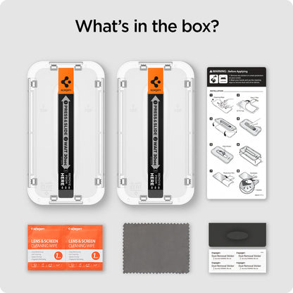 AGL06885 - iPhone 15 Plus Screen Protector EZ FIT GLAS.tR Privacy what's in the box?