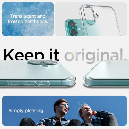 ACS08199 - iPhone 16 Case Ultra Hybrid in Frost Clear be crystal clear. enjoy pure design. Keep it original. Simply pleasing.