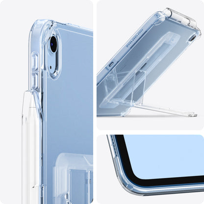 ACS05419 - iPad 10.9" Case Air Skin Hybrid S in crystal clear showing the different angles