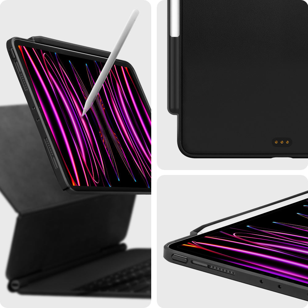ACS05467 - iPad Pro 11" Case Thin Fit Pro in black showing the different angles