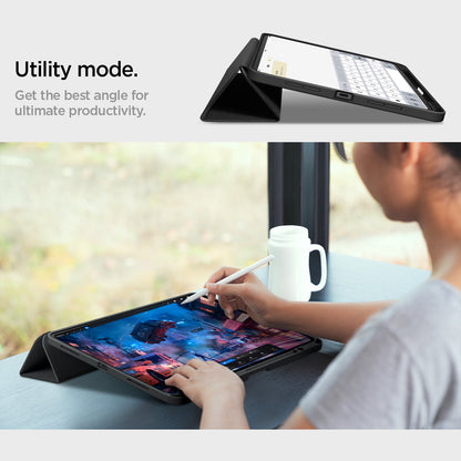ACS07010 - iPad Pro 12.9-inch Case Urban Fit in Black showing the utility mode. Get the best angle for ultimate productivity