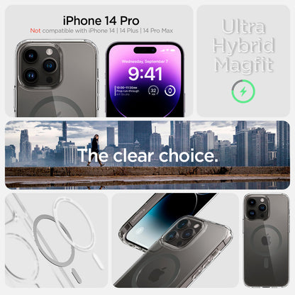 ACS04970 - iPhone 14 Pro Case Ultra Hybrid (MagFit) in graphite Not compatible with iPhone 14, 14plus, 14 pro max. ultra hybrid magfit. the clear choice