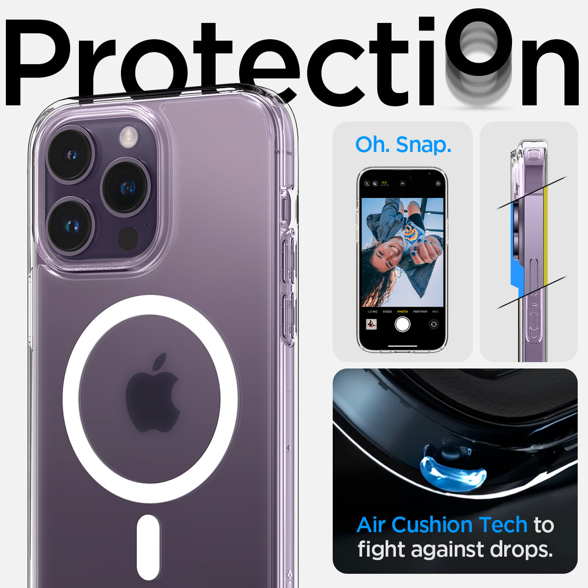 ACS05583 - iPhone 14 Pro Max Case Ultra Hybrid (MagFit) in frost clear