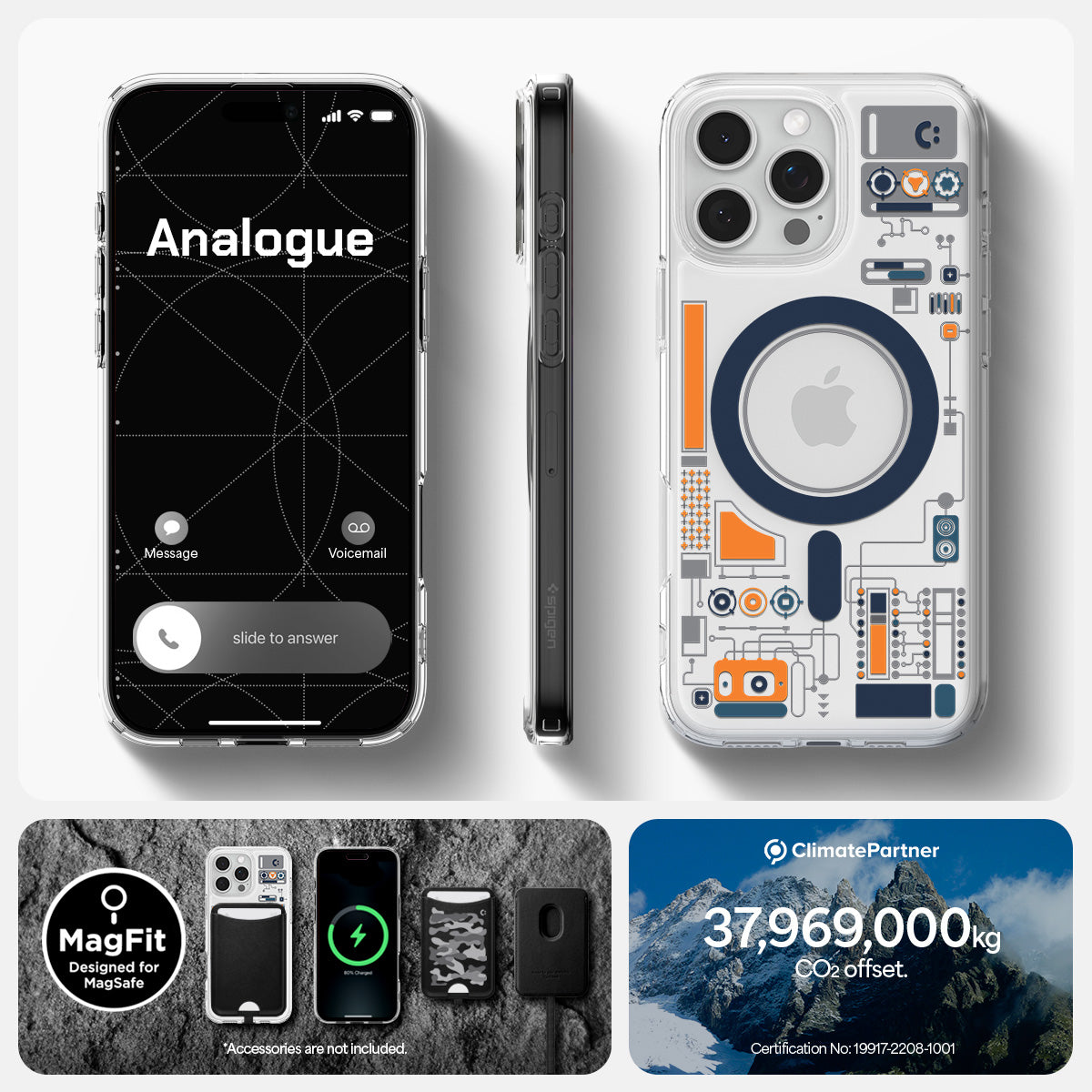 ACS08726 - iPhone 16 Pro Max - Ultra Hybrid Analogue (Mag Fit) showing designed for magsafe