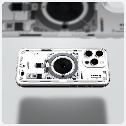 ACS08792 - iPhone 16 Pro Case Ultra Hybrid Neo One (MagFit) showing back part and case.