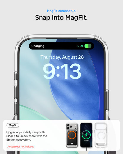 ACS12004 - iPhone 18 Pro Max / iPhone 17 Pro Max Slim Armor Essential S (Mag Fit) showing magnetic compatibility for convenient charging and accessory attachment.