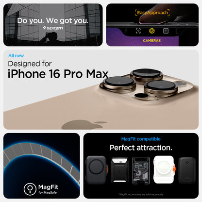ACS08004 - iPhone 16 Pro Max Case Ultra Hybrid Zero One (MagFit) in Zero One do you. we got you. easy approach. all new designed for iPhone 16 pro max. Magfit for magsafe. Magfit compatible. perfect attraction.