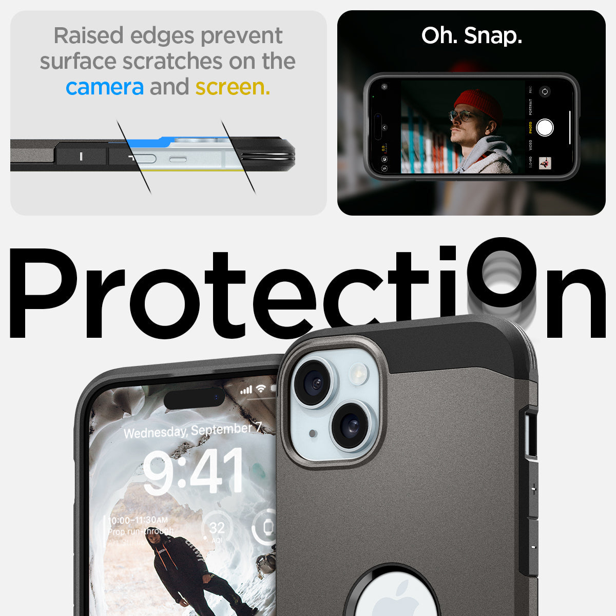 ACS06810 - iPhone 15 Case Tough Armor (MagFit) in gunmetal