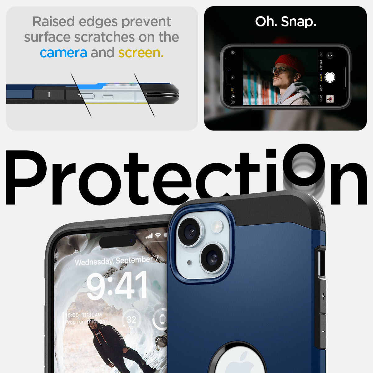 ACS06812 - iPhone 15 Case Tough Armor (MagFit) in navy blue