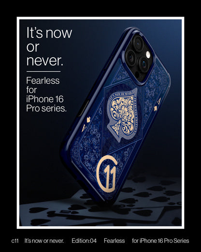 ACS09320 - iPhone 16 Pro Case c11 Series Fearless Edition (MagFit) in Fearless showing the Fearless for iPhone 16 Pro series