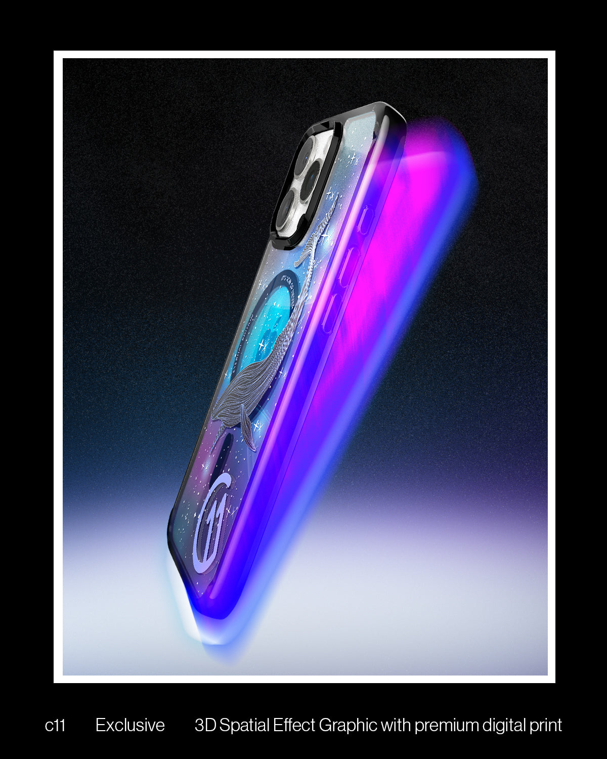 ACS09301 - iPhone 16 Pro Max Case c11 Series Eternal Edition (MagFit) in Eternal showing the exclusive 3DSpatial Effect Graphic with premium digital print