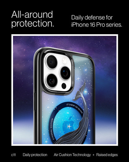 ACS09301 - iPhone 16 Pro Max Case c11 Series Eternal Edition (MagFit) in Eternal showing the all around protection. Daily defense for iPhone 16 Pro series with Air Cushion Technology + Raised edges