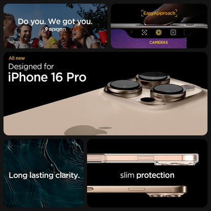 ACS08121 - iPhone 16 Pro Case Ultra Hybrid in Crystal Clear do you. we got you. easy approach. all new designed for iPhone 16 pro. Magfit for magsafe. Magfit compatible. perfect attraction.