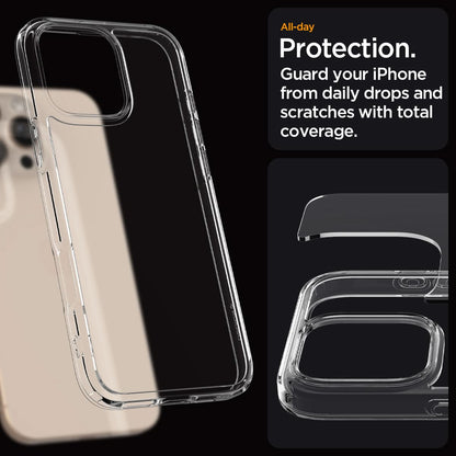 ACS07992 - iPhone 16 Pro Max Case Ultra Hybrid in Crystal Clear all day protection. guard your iPhone from daily drops and scratches with total coverage.
